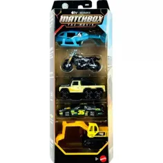Matchbox A Film: Zestaw 5 małych samochodów bohaterów filmowych - Mattel