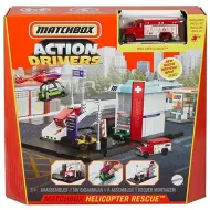 Matchbox: Action Drivers Zestaw do zabawy z helikopterową stacją ratunkową – Mattel