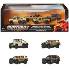 Matchbox Film: Ucieczka z pustynnego pościgu samochodziki kolekcjonerskie multipack 1/64 – Mattel