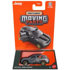 Matchbox Ruchome Części: 2018 Jeep Grand Cherokee otwierany samochodzik 1/64 - Matowy