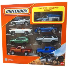 Matchbox: zestaw 8 małych samochodów z ekskluzywnym Fordem F250 Super Duty - Mattel