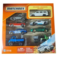 Matchbox: Zestaw 8 małych samochodów z ekskluzywnym samochodem Jeep Wagoneer 2022 - Mattel zdjęcie 1