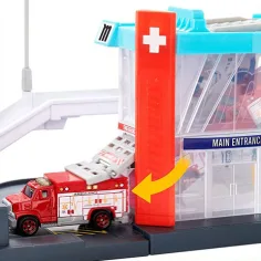 Matchbox: Zestaw zabawkowy z helikopterem stacji ratunkowej - Mattel zdjęcie 4