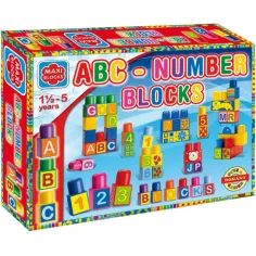Maxi Bloki ABC klocki konstrukcyjne 64szt - D-Toys