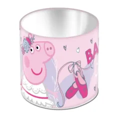 Peppa Świnka metalowy pojemnik na ołówki 11x10cm