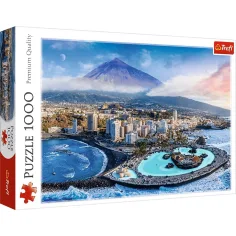 Miasto Teneryfa, Hiszpania 1000 sztuk HQ puzzle układanka - Trefl