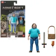 Minecraft: Figurka akcji Steve z filmu Minecraft z akcesoriami - Mattel