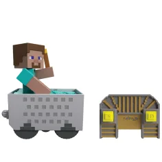 Minecraft RC zdalnie sterowany wózek górniczy z figurką Steve'a – Mattel zdjęcie 5