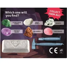 Mini zestaw archeologiczny - Minerały i kamienie szlachetne - Clementoni zdjęcie 2