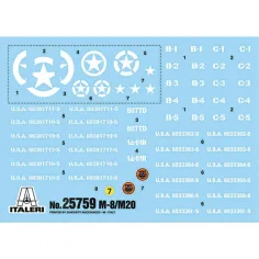 Model czołgu Italeri 1/56 M8/M20 zdjęcie 6