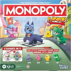 Monopoly Junior gra planszowa z figurkami zwierząt - Hasbro
