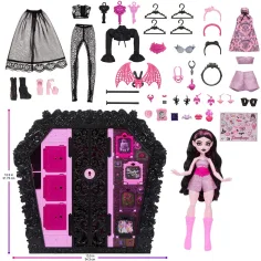 Monster High Modny Szafek z Lalką Draculaurą - Mattel zdjęcie 6