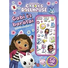 Móra: Gabi i przyjaciele - Domek Gabi - kolorowanka z pufowymi naklejkami