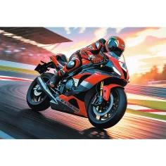 Motocykl wyścigowy na torze 100-elementowe puzzle - Trefl zdjęcie 2