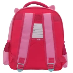 Must: Plecak przedszkolny z króliczkami 3D, dwukomorowy 27x10x31cm zdjęcie 2
