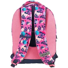 Must: Plecak szkolny z motywem motyla, plecak 32x18x43cm zdjęcie 2