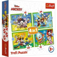 Myszka Miki i przyjaciele 4 w 1 puzzle - Trefl