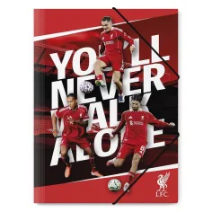 Nebulo: Liverpool tekturowa gumowa teczka A/4 różne 1szt