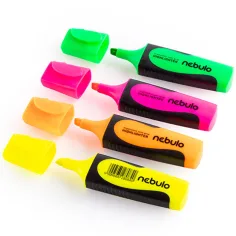 Nebulo: Neon marker do tekstu 2-5mm 4 sztuki zestaw