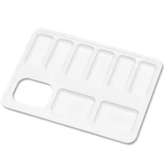 Nebulo: Paleta malarska w białym kolorze 15x11cm