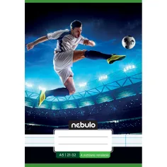 Nebulo: Zeszyt w linie z wzorem piłkarskim dla klasy 4 A/5 21-32