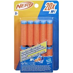 Nerf: N-Series: Zestaw 20 piankowych pocisków do wyrzutni - Hasbro