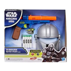 Nerf: Star Wars Maska Mandalorianina i pistolet na piankowe pociski - Hasbro