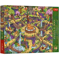 Niezwykły labirynt wesołych kapibar 500 sztuk Premium plus jakość puzzli - Trefl