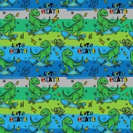 Papier do pakowania z motywem deskorolkowego T-Rexa 100x70 cm