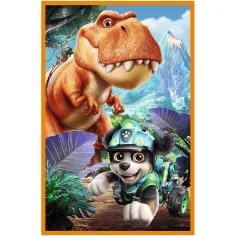 Paw Patrol Wyspa Dinozaurów - 3 x 80 sztuk puzzli - Trefl zdjęcie 2