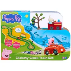 Peppa Świnka Zestaw Zabawek Whizz-Around Królik Rebeka z Czerwonym Pociągiem