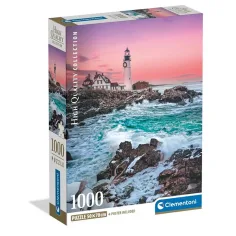 Pierwszy śnieg w Portland Head HQC 1000 elementów z plakatem - Clementoni