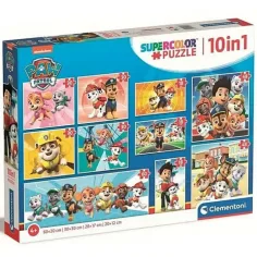 Paw Patrol Supercolor 10 w 1 puzzli - Clementoni