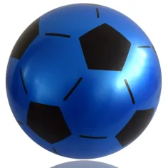 Piłka gumowa z wzorem piłkarskim 22cm w różnych kolorach