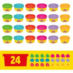 Play-Doh: Zestaw do zabawy 24 szt. z plasteliną i akcesoriami - Hasbro zdjęcie 4