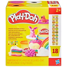 Play-Doh: Zestaw plasteliny w słoikach 18 szt. 1530g - Hasbro zdjęcie 1