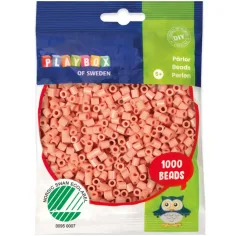 PlayBox: 5mm MIDI prasowane koraliki 1000 sztuk w kolorze blady róż