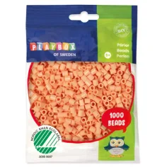PlayBox: 5mm MIDI prasowane koraliki 1000 sztuk w kolorze brzoskwiniowym
