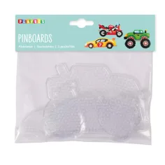 PlayBox: 5mm MIDI prasowane koralikowe płyty bazowe 3 sztuki - Pojazdy