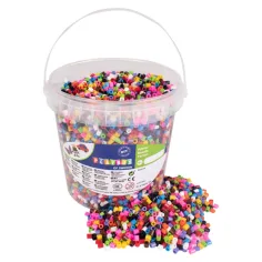 PlayBox: 5mm MIDI żelazne koraliki 10000 sztuk w 10 różnych kolorach