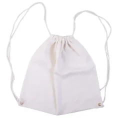 PlayBox: Biały worek gimnastyczny, torba sportowa 34x35cm