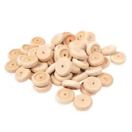 PlayBox: Drewniane kółka 50 sztuk 25 mm