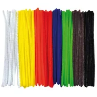 PlayBox: Kolorowe druciki kreatywne (chenille) zestaw 100 sztuk, 0,3x15 cm