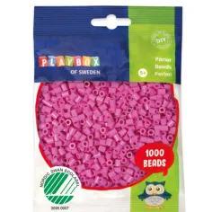 PlayBox: 5mm MIDI prasowane koraliki 1000 sztuk w kolorze fuksji