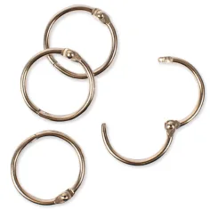 Playbox: Otwierany metalowy pierścień – Ø 25 mm, 10 sztuk