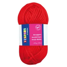 PlayBox: Akrylowa włóczka 50g czerwona