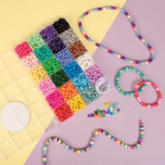 PlayBox: Zestaw koralików Heishi do nawlekania w pudełku 3500szt zdjęcie 2