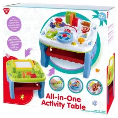 Playgo: All In One dwustronny stół do zabawy z funkcjami