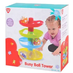 Playgo: Wieża z torami dla niemowląt z trzema kulkami
