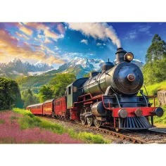 Podróż w górach pociągiem 1000 elementów puzzle -Trefl zdjęcie 2
